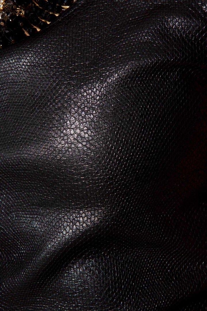 Vestido Negro Serpiente Negro